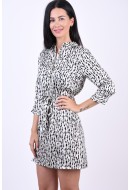 Women Dress Jacqueline De Yong Fifi Life3/4 Shirt Tapioca/Graphic